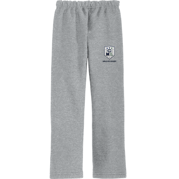 CML Girls Ice Hockey Heavy Blend Open Bottom Sweatpant