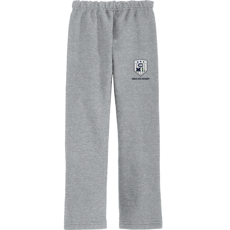 CML Girls Ice Hockey Heavy Blend Open Bottom Sweatpant