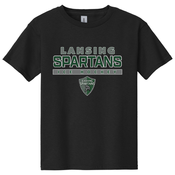 Lansing Spartans Youth Heavy Cotton 100% Cotton T-Shirt