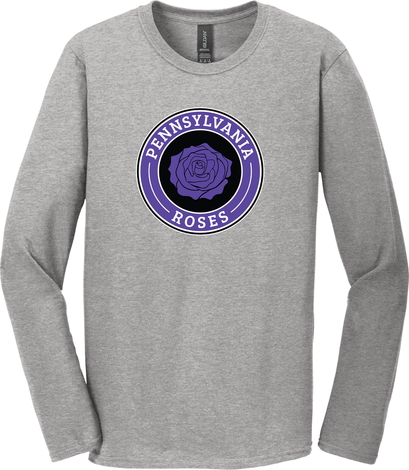 PA Roses Softstyle Long Sleeve T-Shirt