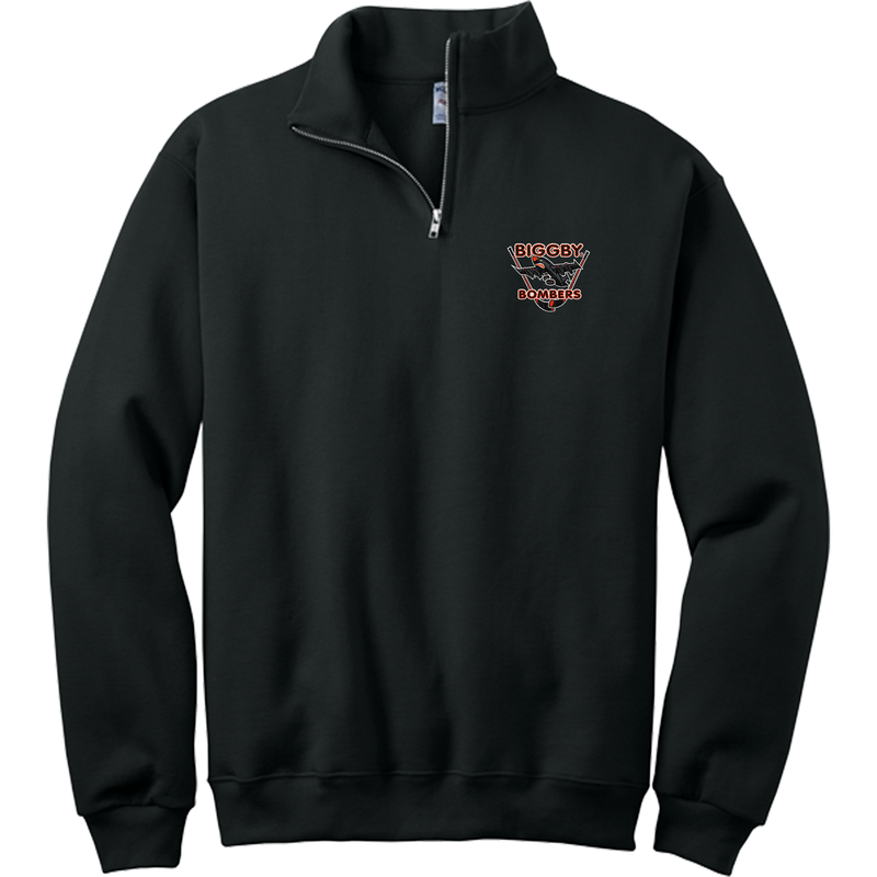 Biggby Bombers NuBlend 1/4-Zip Cadet Collar Sweatshirt