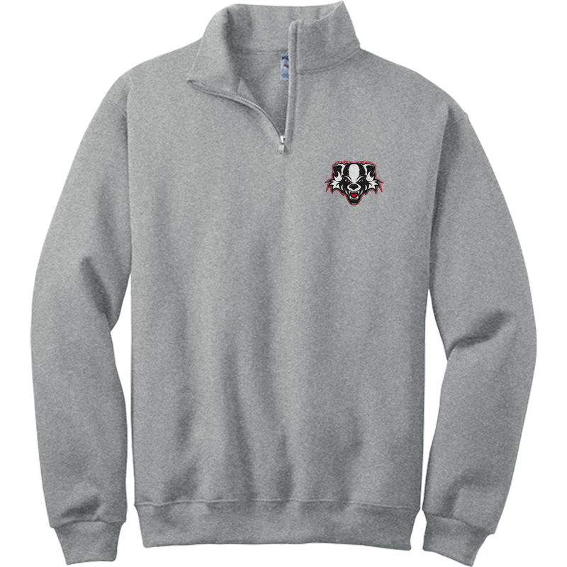 Scary Badgers NuBlend 1/4-Zip Cadet Collar Sweatshirt