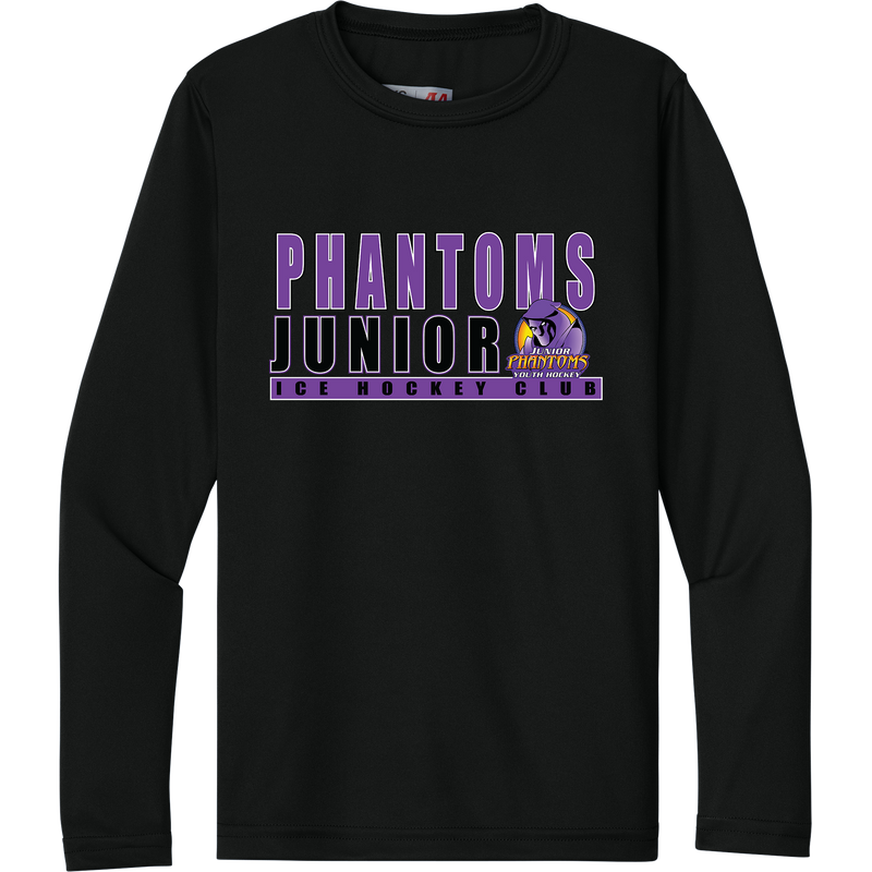 Jr. Phantoms Youth Cooling Performance Long Sleeve Tee