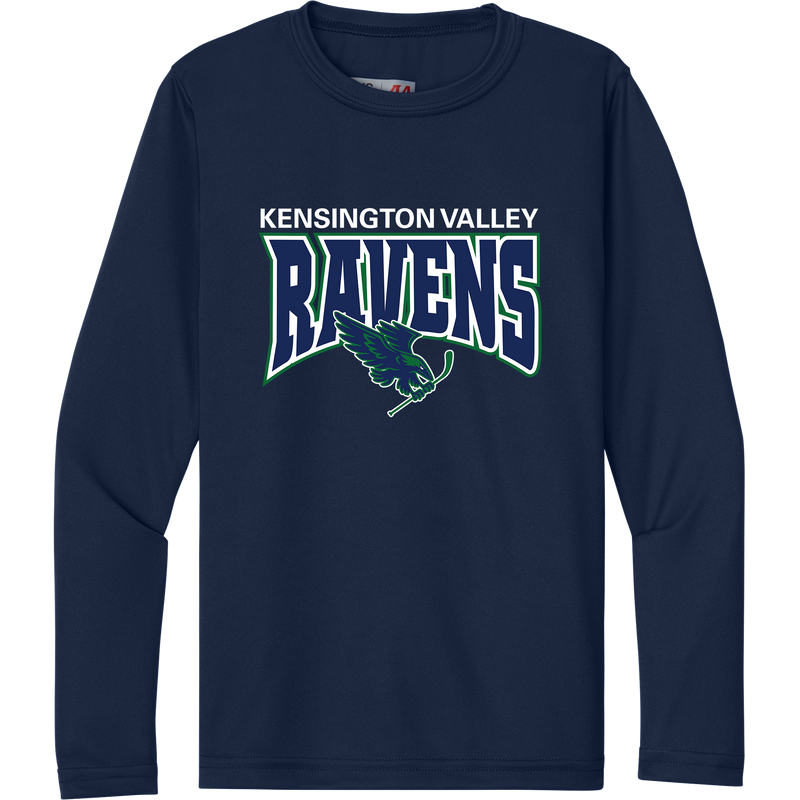 Kensington Valley Ravens Youth Cooling Performance Long Sleeve Tee