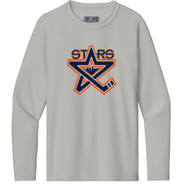 NY Stars Youth Cooling Performance Long Sleeve Tee