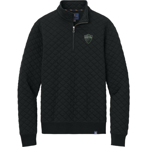 Lansing Spartans Brooks Brothers Diamond Quilt 1/4-Zip