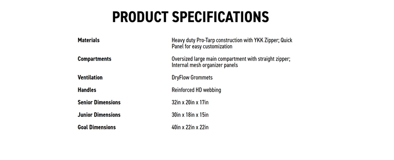 NJ Jets Bauer Pro Equipment Bag