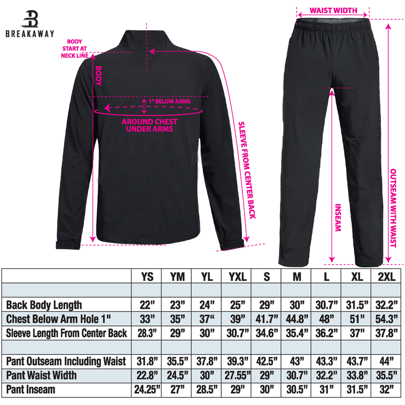 Youth Breakaway Lightweight Warm Up Pants (Mercer Chiefs Tier 2)