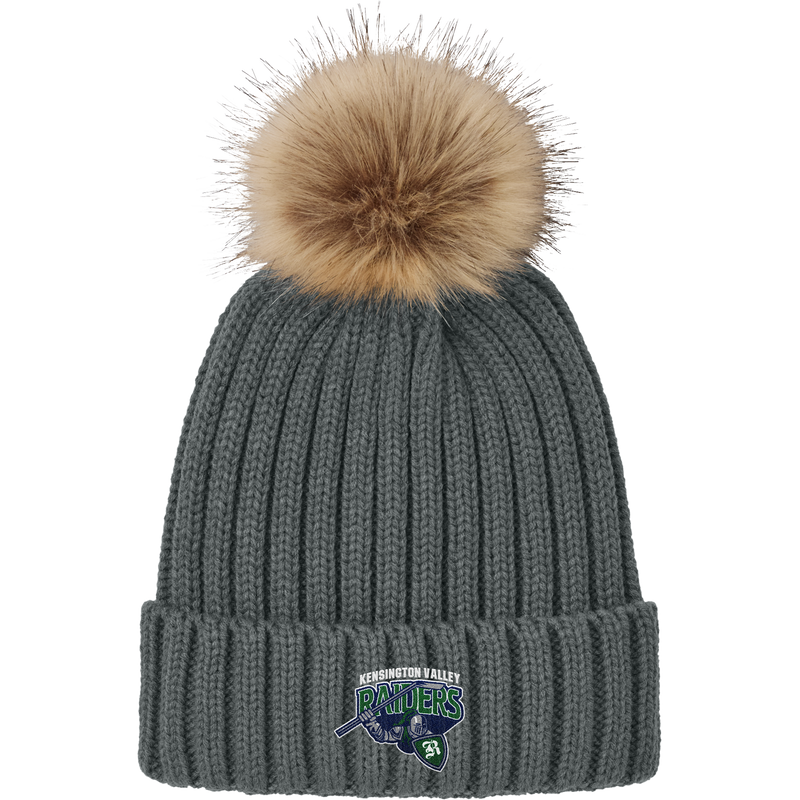 Kensington Valley Raiders Faux Fur Pom Beanie