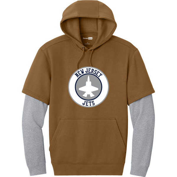 NJ Jets Tough Fleece Layered Hoodie