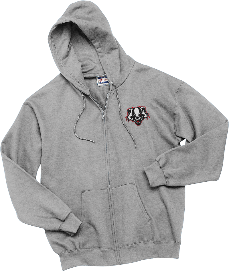 Scary Badgers Ultimate Cotton - Full-Zip Hooded Sweatshirt