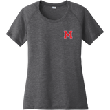 Mount St. Charles Ladies PosiCharge Tri-Blend Wicking Scoop Neck Raglan Tee