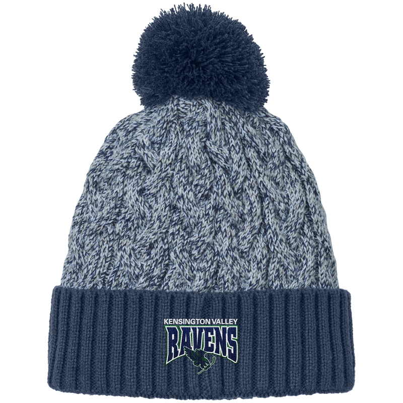 Kensington Valley Ravens New Era Marled Knit Pom Beanie