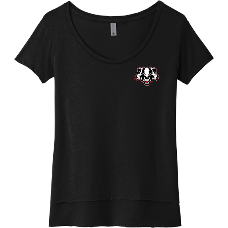 Scary Badgers Womens Festival Scoop Neck Tee