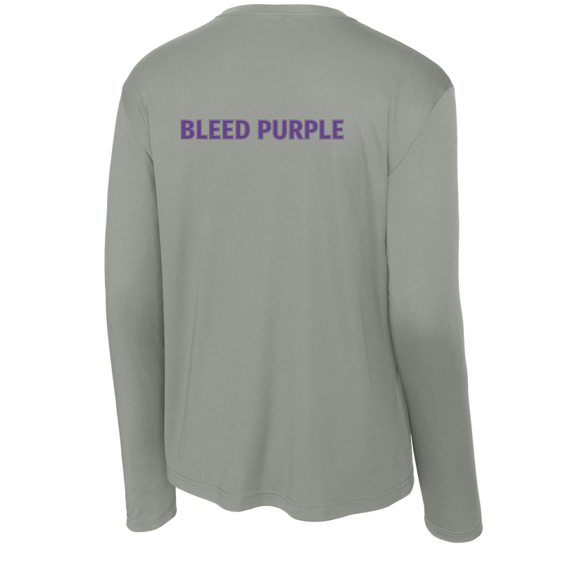 Curry College (Bleed Purple Hockey) Youth Long Sleeve PosiCharge Competitor Tee
