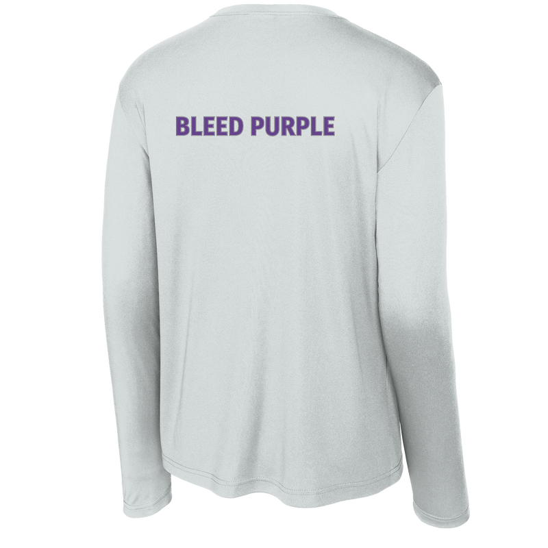 Curry College (Bleed Purple Hockey) Youth Long Sleeve PosiCharge Competitor Tee